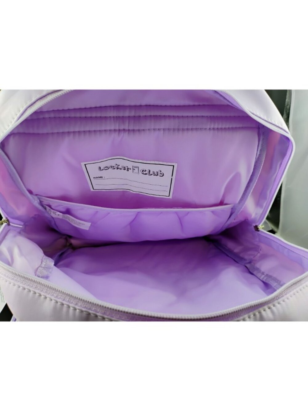 Pastel Lavender Backpack With Headphones Set Youth Adjustable Straps Durable - Picture 8 of 16